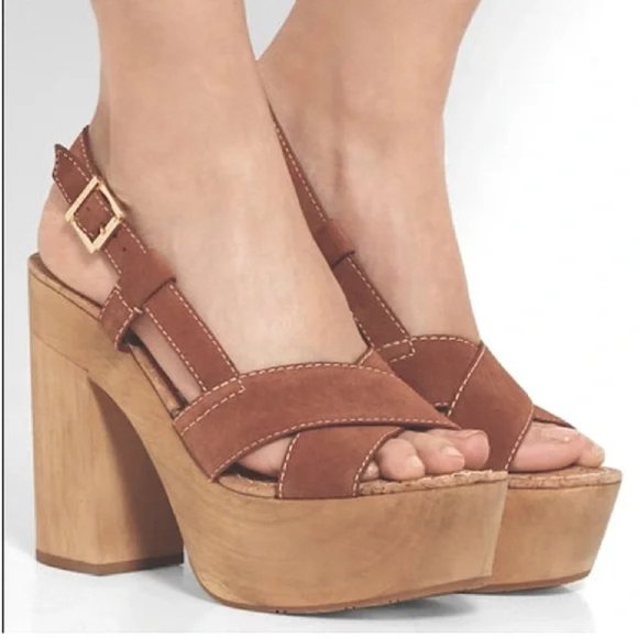 Sam Edelman Shoes - Sam Edelman "Mae" Tan Leather Sandal Heels  8